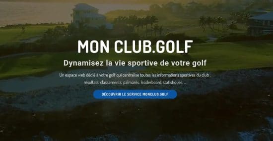 Un nouveau service pour dynamiser les golfs : monclub.golf